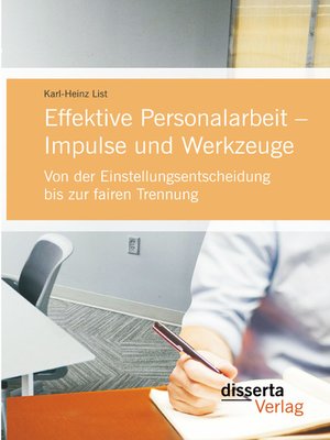 cover image of Effektive Personalarbeit – Impulse und Werkzeuge